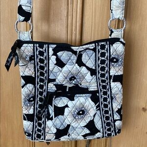 Vera Bradley Black and White Crossbody Bag